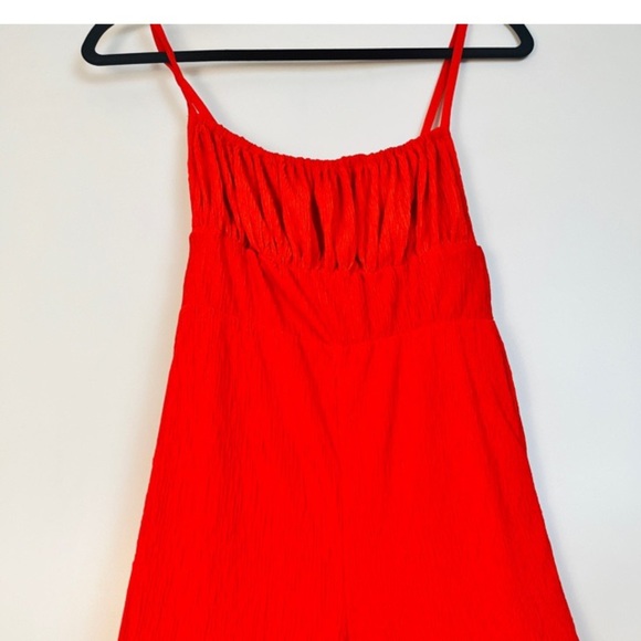 URBAN OUTFITTERS Shilo Sleeveless Knit Jumpsuit in Red Size Small - Picture 6 of 11